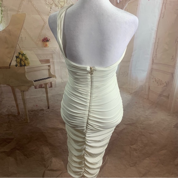 NEW Nookie RILEY RING MIDI Dress in Ivory - Picture 7 of 10